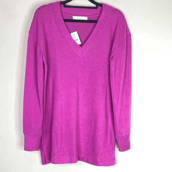 New LOFT V-Neck Tunic Top Sweater Women's Size XS - Picture 9 of 9